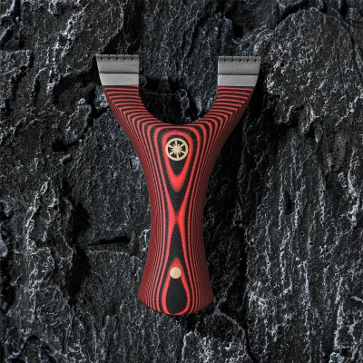 Lance-pierre à bande plate Flying Tiger Titanium Dragon Tooth avec clip rapide