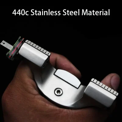 Tirachinas de banda plana de acero inoxidable TIANPENG 440C 9025 catapulta profesional de caza