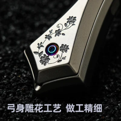 Butterfly Wing V8 Full Titanium Alloy Carved Slingshot