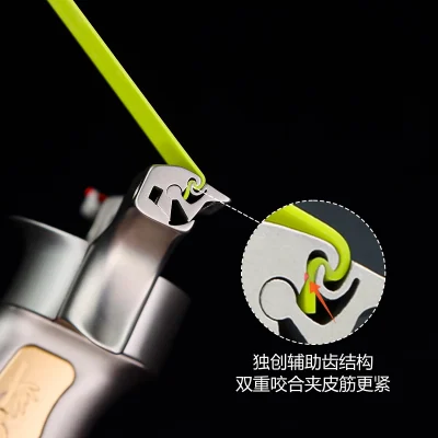 630 Stainless Steel Dragon Teeth Flat Band Slingshot | Tactical Hunting Slingshot for Precision Shooting