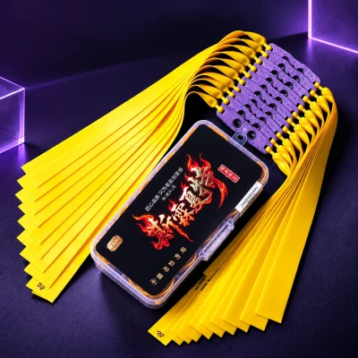 10pcs SILINXIATE Slingshot Replacement Latex Band Sets Taper 20-12