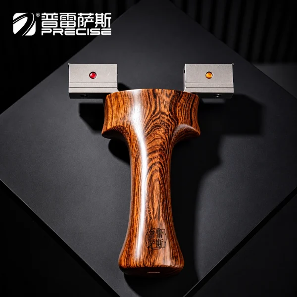 PRECISE XuanYue Lance-pierre haut de gamme réglable en titane – Lance-pierre de tir avec poignée ergonomique en bois pour activités de plein air PRECISE XuanYue Lance-pierre haut de gamme réglable en titane – Lance-pierre de tir avec poignée ergonomique en bois pour activités de plein air